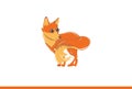 Cartoon fox Illustration.