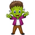 Cartoon Frankenstein Character Royalty Free Stock Photo