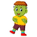 Cartoon Frankenstein kid Royalty Free Stock Photo