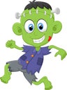 Cartoon Frankenstein kid Royalty Free Stock Photo