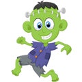 Cartoon Frankenstein kid Royalty Free Stock Photo