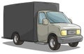 Cartoon freight transportation black cargo truck