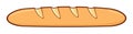 Cartoon French Bread Baguette Royalty Free Stock Photo