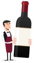 Cartoon French Winemaker