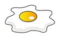 Cartoon fried egg Royalty Free Stock Photo