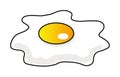 Cartoon fried egg