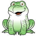 Cartoon frog Royalty Free Stock Photo