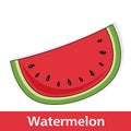 Cartoon Fruit - Sweet Watermelon Slice