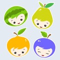 Cartoon Fruits