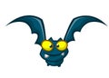 Cartoon funny bat character. Vector illustration Royalty Free Stock Photo
