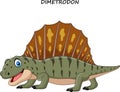 Cartoon funny dimetrodon