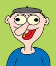 Cartoon funny dude Royalty Free Stock Photo