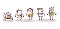 Cartoon funny Female Characters and Human Evolution