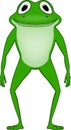 Cartoon of a funny and friendly frog