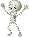 Cartoon funny human skeleton