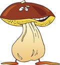 Cartoon funny mushroom