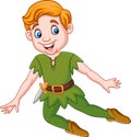 Cartoon funny peter pan Royalty Free Stock Photo