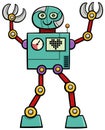 Cartoon funny robot comic fantasy character