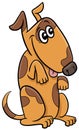 Cartoon funny spotted dog comic animal character
