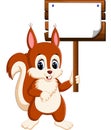 Cartoon funny squirrel