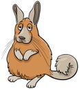 Cartoon funny viscacha comic animal character