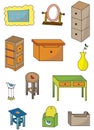 Cartoon furniture icon