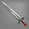 Cartoon game sword.