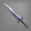 Cartoon game sword.