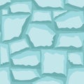 Cartoon game texture, ice surface seamless pattern. Game asset walls and environment background Royalty Free Stock Photo