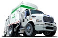 Cartoon Garbage Truck Royalty Free Stock Photo