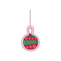 cartoon garland christmas decoratives design