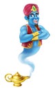 Cartoon Genie Royalty Free Stock Photo