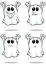 Cartoon Ghosts - Set 2 Royalty Free Stock Photo