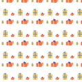 cartoon gift box seamless pattern Royalty Free Stock Photo