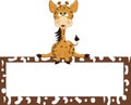 Cartoon giraffe