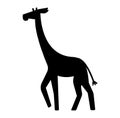 Cartoon Giraffe icon isolated on white background. Vector, flat icon and logo Royalty Free Stock Photo