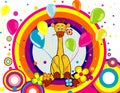 Cartoon giraffe vector