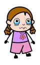 Cartoon Girl Crying Royalty Free Stock Photo