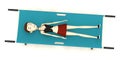 Cartoon girl on stretcher