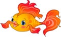 Cartoon gold fish