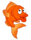 Cartoon Gold Fish or Gold Fish Character