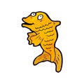 cartoon goldfish