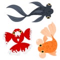 Cartoon goldfish Royalty Free Stock Photo