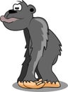 Cartoon gorilla,vector Royalty Free Stock Photo