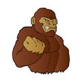 Cartoon gorilla Royalty Free Stock Photo