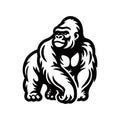 Cartoon gorilla vector illustration. Royalty Free Stock Photo