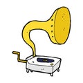 cartoon gramophone