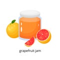 Cartoon grapefruit jam.