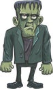 Cartoon green Frankenstein Royalty Free Stock Photo
