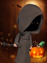 Cartoon Grim Reaper Royalty Free Stock Photo